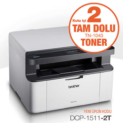 Brother DCP-1511 Multifunction Mono Laser Printers 2 Tam Toner Gifted - BROTHER