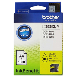 BROTHER - Brother LC535XL Sarı Orjinal Kartuş