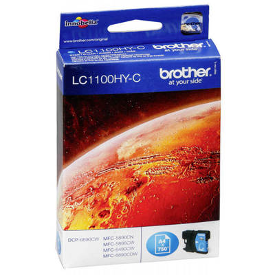 Brother LC67H-LC1100H Cyan Original Cartridge High-Power - 1