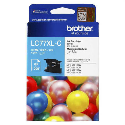 Brother LC77XL Cyan Original Cartridge - 1