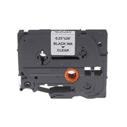 Brother P-Touch TZE-111 Muadil Şeffaf Üzerine Black Printer Label 6mm x 8m - BROTHER