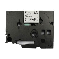 Brother P-Touch TZE-131 Muadil Şeffaf Üzerine Black Printer Label 12mm x 8m - BROTHER