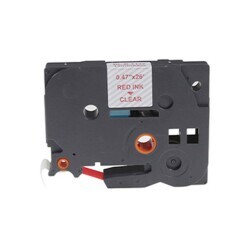 Brother P-Touch TZE-132 Muadil Şeffaf Üzerine Magenta Printer Label 12mm x 8m - BROTHER