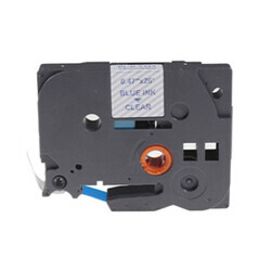 Brother P-Touch TZE-133 Muadil Şeffaf Üzerine Cyan Printer Label 12mm x 8m - BROTHER