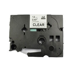 Brother P-Touch TZE-135 Muadil Şeffaf Üzerine White Printer Label 12mm x 8m - BROTHER