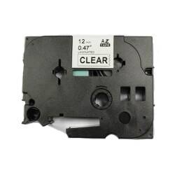 Brother P-Touch TZE-135 Muadil Şeffaf Üzerine White Printer Label 12mm x 8m - 1