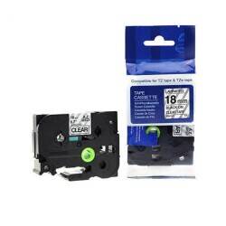 Brother P-Touch TZE-141 Muadil Şeffaf Üzerine Black Printer Label 18mm x 8m - 1