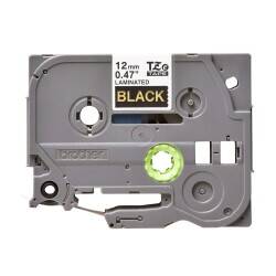 Brother P-Touch TZE-334 Muadil Black Üzerine Gold Printer Label 12mm x 8m - 1