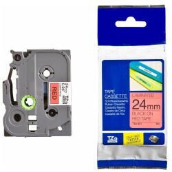 Brother P-Touch TZE-451 Muadil Magenta Üzerine Black Printer Label 24mm x 8m - BROTHER