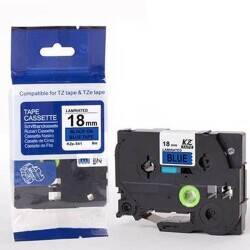 Brother P-Touch TZE-541 Muadil Cyan Üzerine Black Printer Label 18mm x 8m - 1