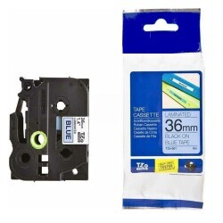 Brother P-Touch TZE-561 Muadil Cyan Üzerine Black Printer Label 36mm x 8m - BROTHER