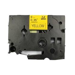 Brother P-Touch TZE-621 Muadil Yellow Üzerine Black Printer Label 9mm x 8m - 1