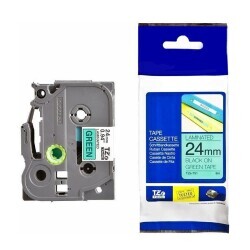 Brother P-Touch TZE-735 Muadil Yeşil Üzerine White Printer Label 12mm x 8m - BROTHER