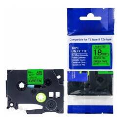 Brother P-Touch TZE-D41 Muadil Fosforlu Yeşil Üzerine Black Printer Label 18mm x 8m - 1
