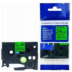 Brother P-Touch TZE-D51 Muadil Fosforlu Yeşil Üzerine Black Printer Label 24mm x 8m - 1