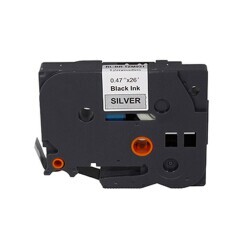 Brother P-Touch TZE-M931 Muadil Mat Silver Üzerine Black Printer Label 12mm x 8m - BROTHER