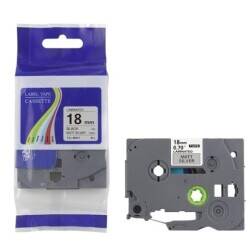 Brother P-Touch TZE-M941 Muadil Mat Silver Üzerine Black Printer Label Güçlü Yapışkanlı 18mm x 8m - 1