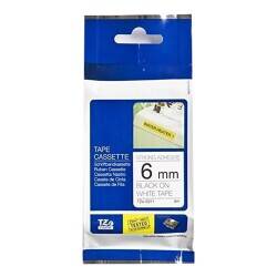 Brother P-Touch TZE-S211 Muadil White Üzerine Black Güçlü Yapışkanlı Printer Label 6mm x 8m - 1