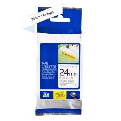 Brother P-Touch TZE-S251 Muadil White Üzerine Black Güçlü Yapışkanlı Printer Label 24mm x 8m - 1