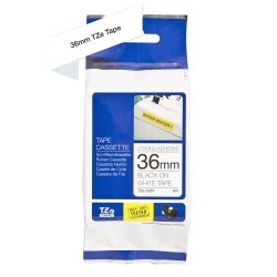 Brother P-Touch TZE-S261 Muadil White Üzerine Black Güçlü Yapışkanlı Printer Label 36mm x 8m - BROTHER