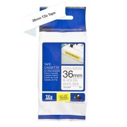 Brother P-Touch TZE-S261 Muadil White Üzerine Black Güçlü Yapışkanlı Printer Label 36mm x 8m - 1