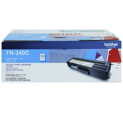Brother TN-340 Cyan Original Toner - 1