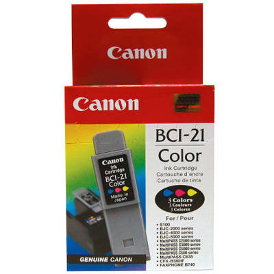 Canon BCI-21 Renkli Orjinal Kartuş