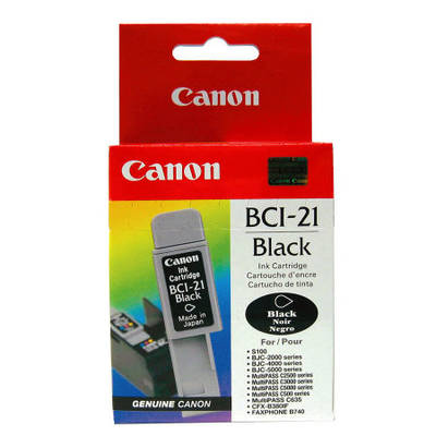 Canon BCI-21 Siyah Orjinal Kartuş