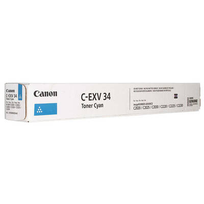 Canon C-EXV-34/3783B002 Cyan Original Photocopier Toner - 1