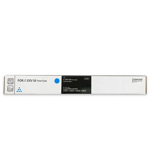 Canon C-EXV-58/3764C002 Cyan Original Toner - 1