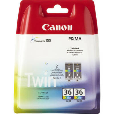 Canon CLI-36/1511B018 Renkli Orjinal Kartuş İkili Paket
