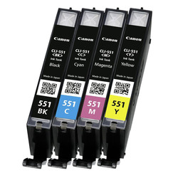 Canon CLI-551/6509B009 Original Cartridge Advantage Package - 2