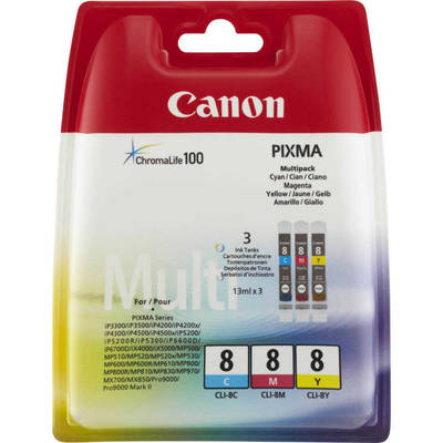 Canon CLI-8C/CLI-8M/CLI-8Y/0621B029 Orjinal Kartuş Avantaj Paketi