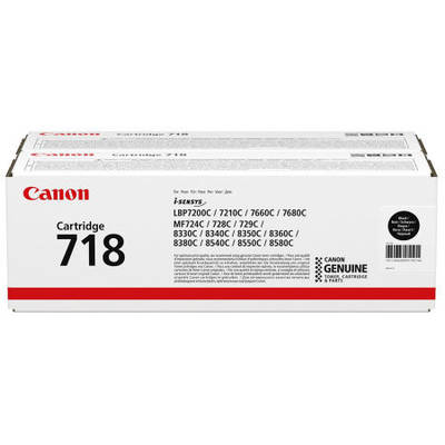 Canon CRG-718/2662B017 Siyah Orjinal Toner 2li Paketi - 1