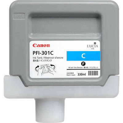 Canon PFI-301C/1487B001 Cyan Original Cartridge - 2