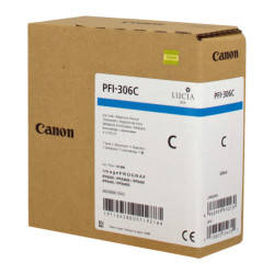 Canon PFI-306C/6658B001 Cyan Original Cartridge - 1