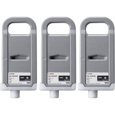 Canon PFI-703MBK/2962B003 Mat Black Kartuş 3lü Paket - 2