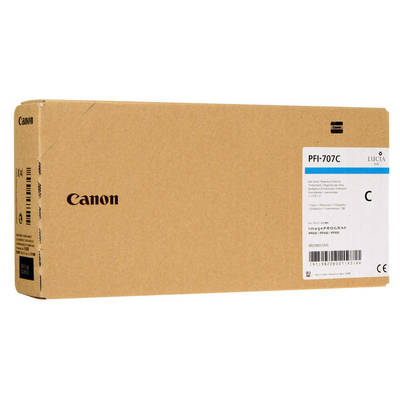 Canon PFI-707C/9822B001 Cyan Original Cartridge - 1