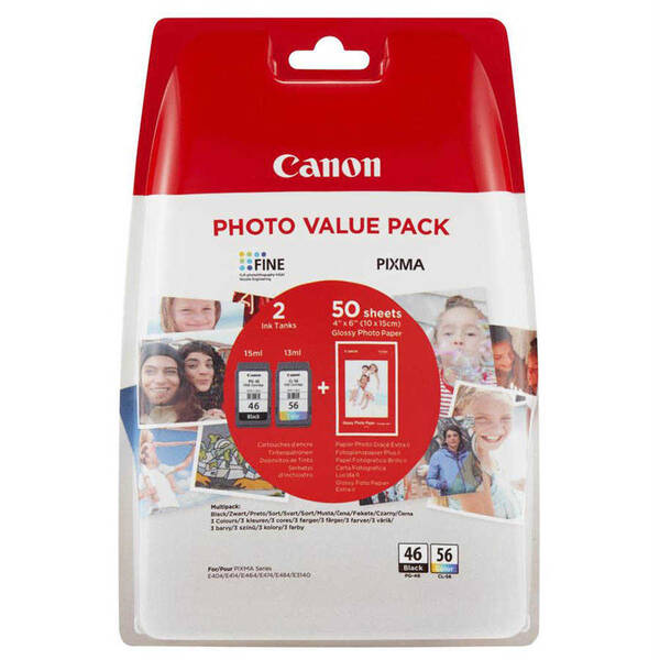 Canon PG-46/CL-56 Orijinal PHOTO VALUE PACK - 1