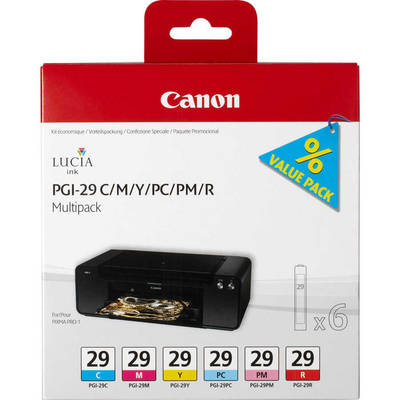 Canon PGI-29/4873B005 C/M/Y/PC/PM/R Orjinal Kartuş Paketi