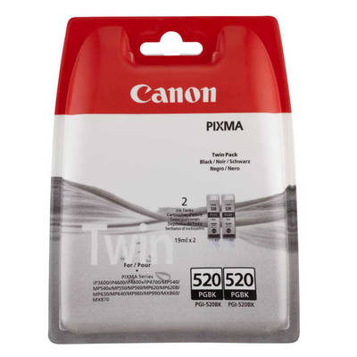 Canon PGI-520/2932B012 Siyah Orjinal Kartuş İkili Paket