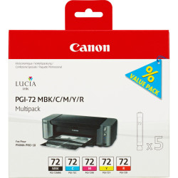 Canon PGI-72/6402B009 MBK/C/M/Y/R Orjinal Kartuş Paketi - Thumbnail