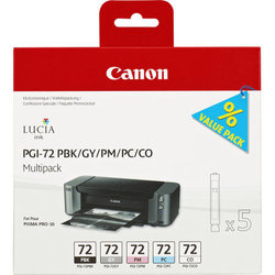 Canon PGI-72/6403B007 PBK/GY/PM/PC/CO Orjinal Kartuş Paketi - 1
