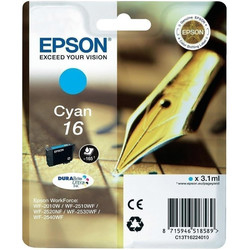EPSON - Epson 16-T1622-C13T16224020 Mavi Orjinal Kartuş