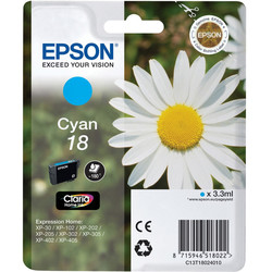 Epson 18-T1802-C13T18024020 Cyan Original Cartridge - EPSON