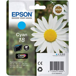 Epson 18-T1802-C13T18024020 Cyan Original Cartridge - 1