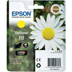 Epson 18-T1804-C13T18044020 Yellow Original Cartridge - EPSON