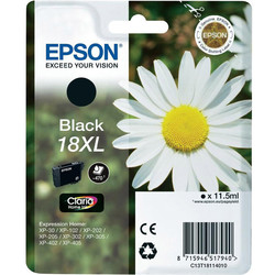 Epson 18XL-T1811-C13T18114020 Black Original Cartridge - EPSON