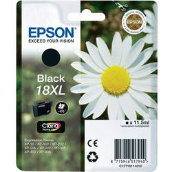 EPSON - Epson 18XL-T1811-C13T18114020 Siyah Orjinal Kartuş