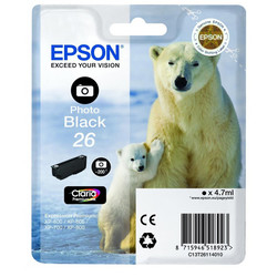 EPSON - Epson 26-T2611-C13T26114020 Foto Siyah Orjinal Kartuş